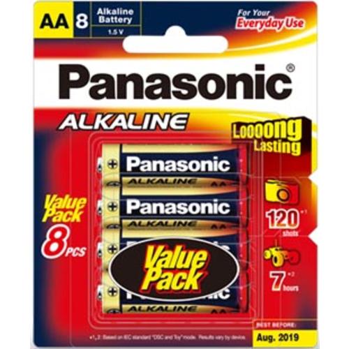 image of Panasonic AA Alkaline Battery 8 Pack