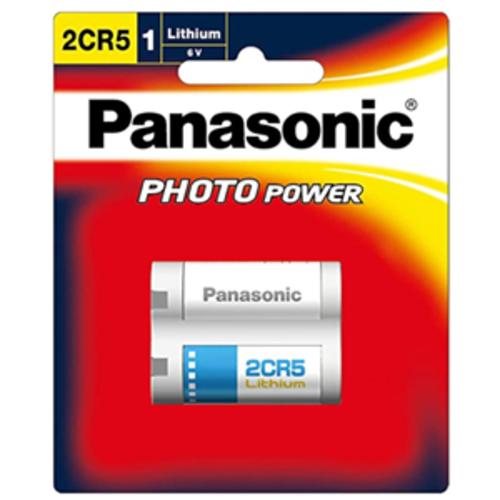 image of Panasonic Photo Lithium 6V Camera Battery 2CR5 1 Pack