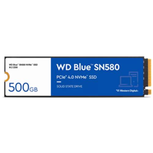 image of WD Blue 500GB SN580 PCIE M.2 2280 3D NVMe SSD