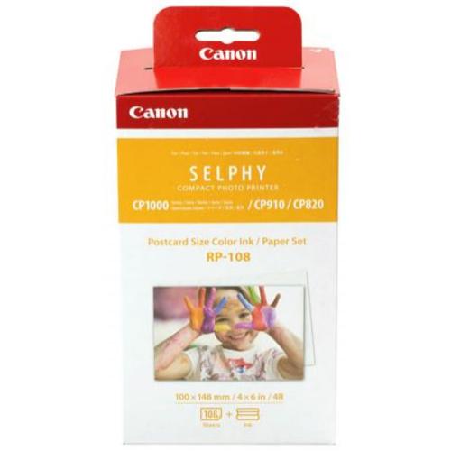 image of Canon RP-108 Selphy 6x4 Photo Paper & Ink Kit - 108 Sheets
