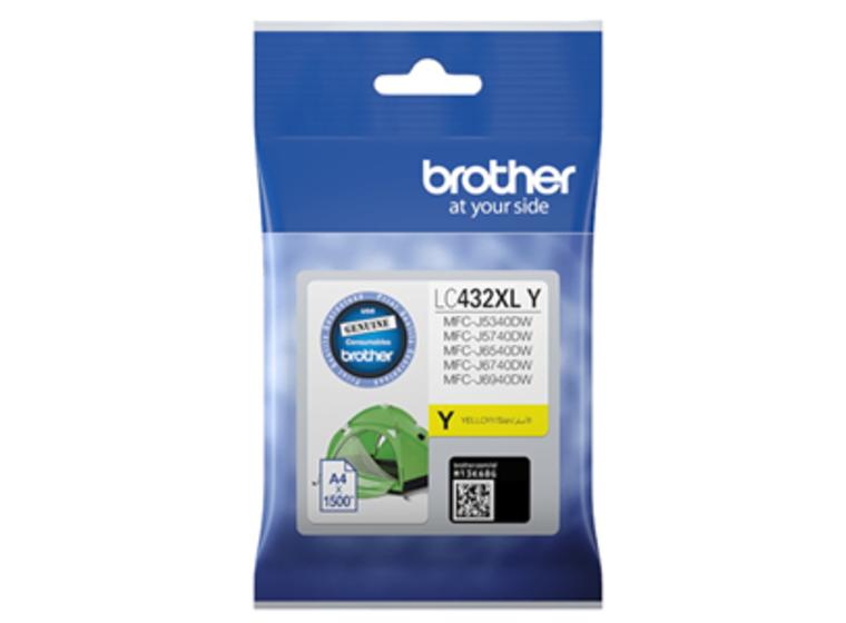 product image for Brother LC432XLY Yellow High Yield Ink Cartridge