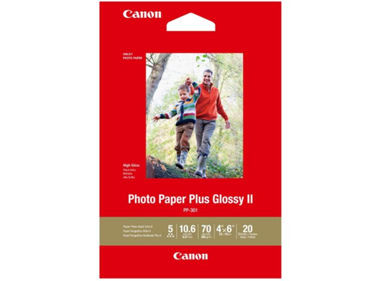 product image for Canon PP-301 4x6 Glossy II 275gsm Photo Paper - 20 Sheets