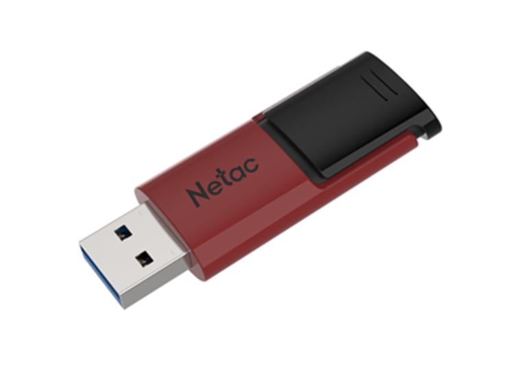 product image for Netac U182 USB3 Flash Drive 64GB UFD Retractable Red/Black