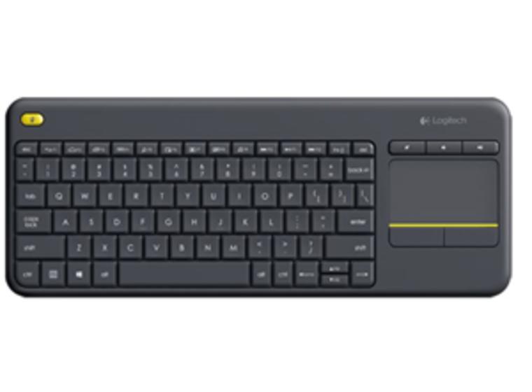 product image for Logitech K400 Plus Wireless Keyboard with Touch Pad Black