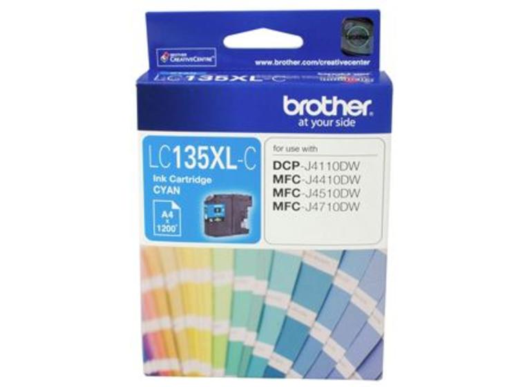 product image for Brother LC135XLC Cyan High Yield Ink Cartridge