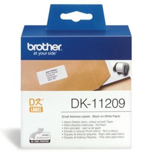 image of Brother DK11209 800 Small Address Labels 29mm x 62mm