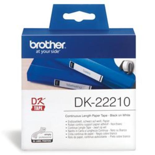 image of Brother DK22210 Continuous Length Paper Label Tape 29mm x 30.48m