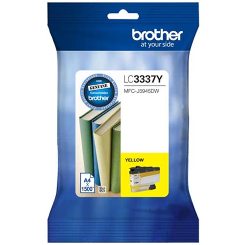 image of Brother LC3337Y Yellow Ink Cartridge
