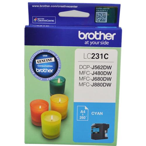 image of Brother LC231C Cyan Ink Cartridge