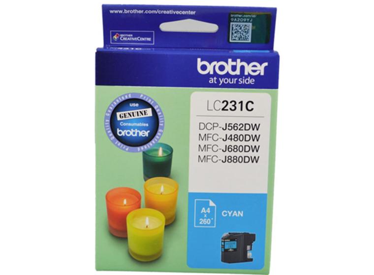 product image for Brother LC231C Cyan Ink Cartridge