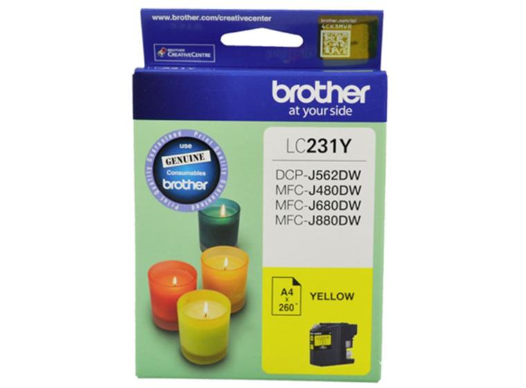 product image for Brother LC231Y Yellow Ink Cartridge