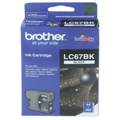 image of Brother LC67BK Black Ink Cartridge
