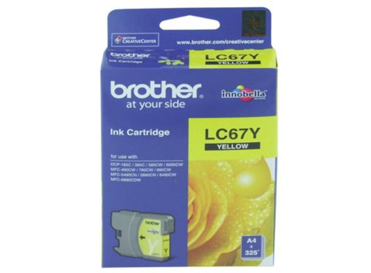 product image for Brother LC67Y Yellow Ink Cartridge