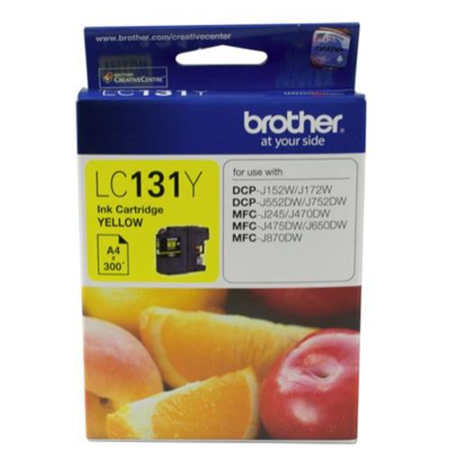 image of Brother LC131Y Yellow Ink Cartridge