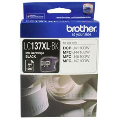 image of Brother LC137XLBK Black High Yield Ink Cartridge