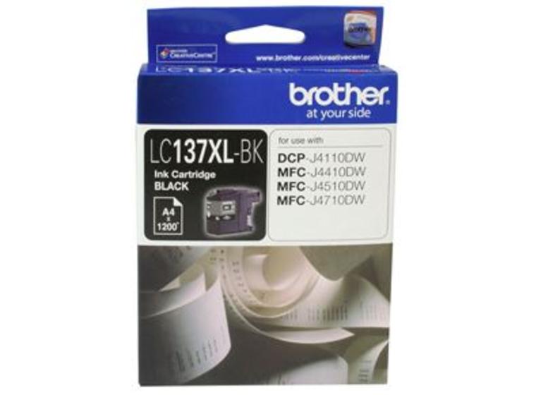 product image for Brother LC137XLBK Black High Yield Ink Cartridge