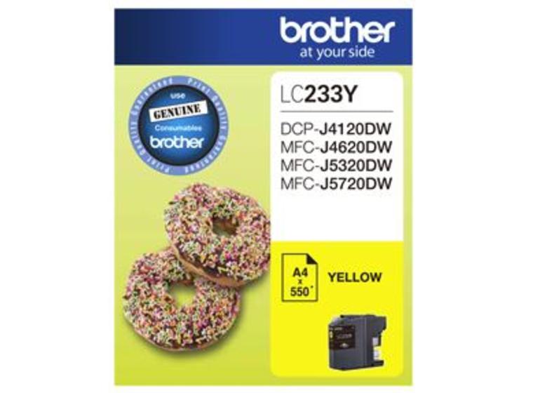 product image for Brother LC233Y Yellow Ink Cartridge