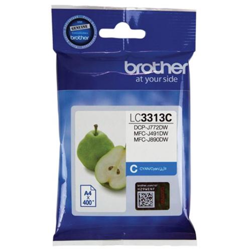 image of Brother LC3313C Cyan Ink Cartridge High Yield