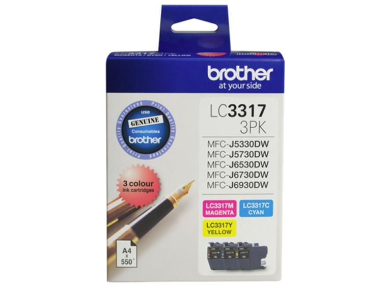 product image for Brother LC33173PK 3 pack CMY Ink Cartridges