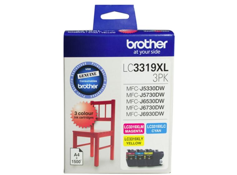product image for Brother LC3319XL3PK 3 pack CMY High Yield Ink Cartridges