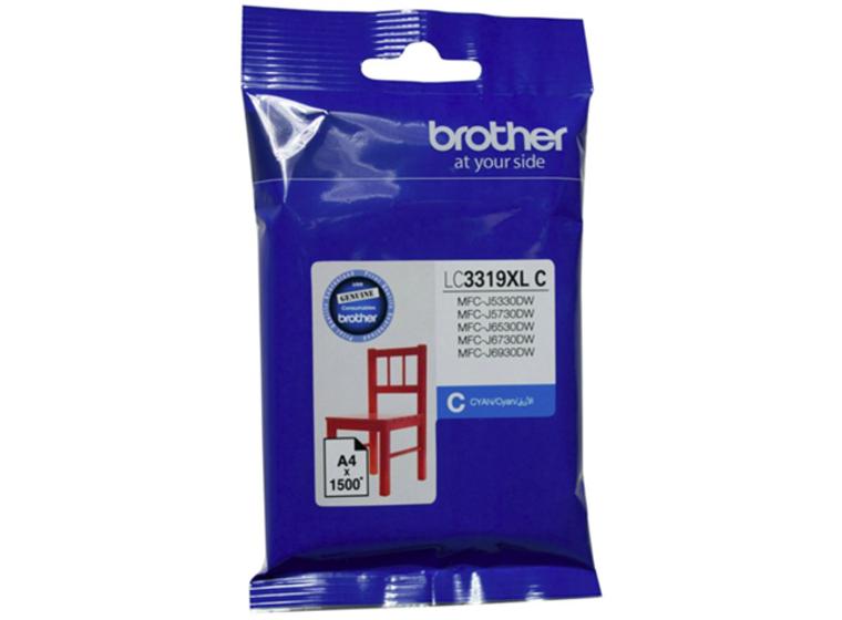 product image for Brother LC3319XLC Cyan High Yield Ink Cartridge