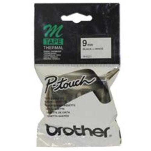 image of Brother MK-221 9mm x 8m Black on White M Label Tape