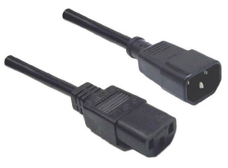 product image for 10A/250V IEC (M) to IEC (F) 1.8m Power Cord - Bulk