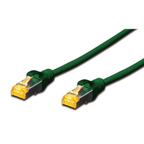 image of Digitus S-FTP CAT6A Patch Lead - 0.5M Green