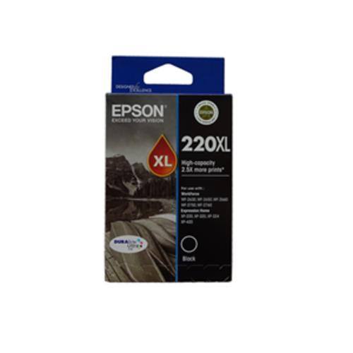 image of Epson 220XL Black High Yield Ink Cartridge
