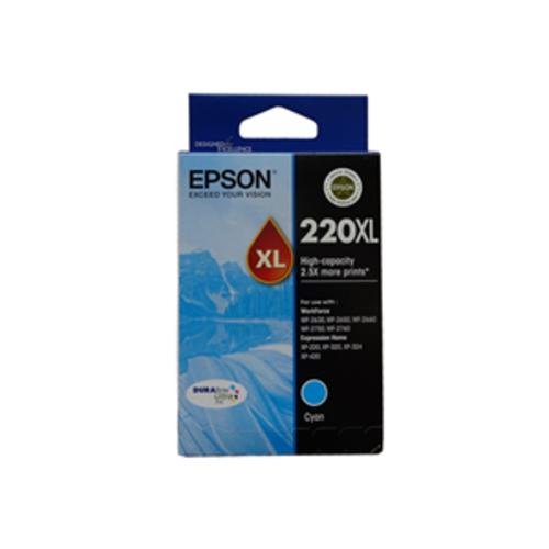 image of Epson 220XL Cyan High Yield Ink Cartridge