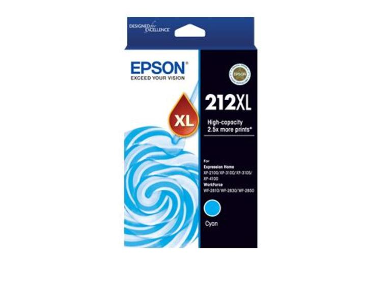 product image for Epson 212XL Cyan High Yield Ink Cartridge
