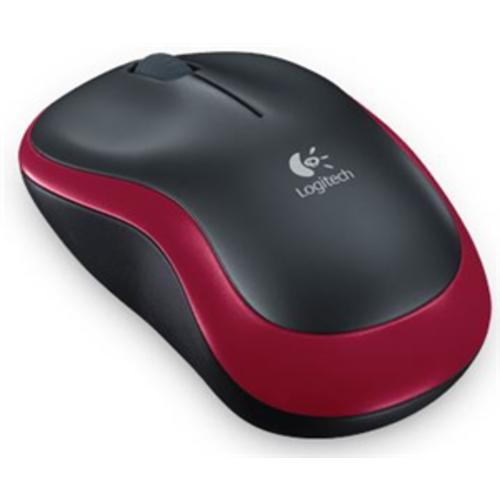 image of Logitech M185 USB Wireless Compact Mouse - Red