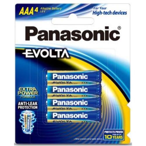 image of Panasonic Evolta AAA Alkaline Battery 4 Pack