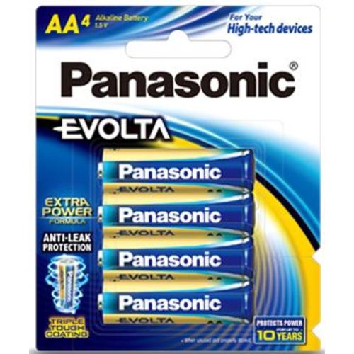 image of Panasonic Evolta AA Alkaline Battery 4 Pack