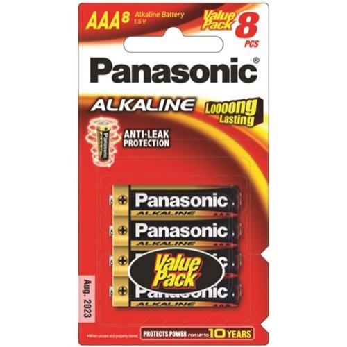 image of Panasonic AAA Alkaline Battery 8 Pack