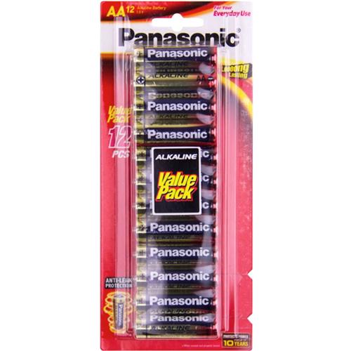 image of Panasonic AA Alkaline Battery 12 Pack