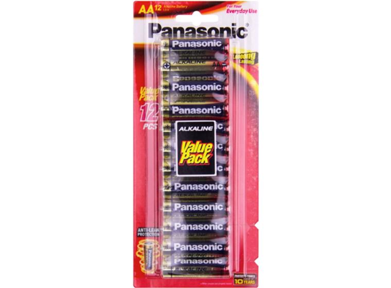 product image for Panasonic AA Alkaline Battery 12 Pack