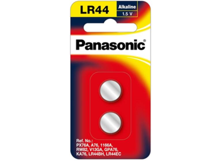 product image for Panasonic LR44 Micro Alkaline Calculator Coin Battery 2 Pack