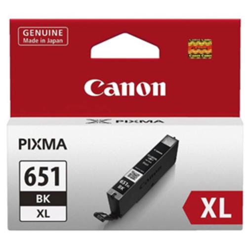 image of Canon CLI651XLBK XL Black High Yield Ink Cartridge