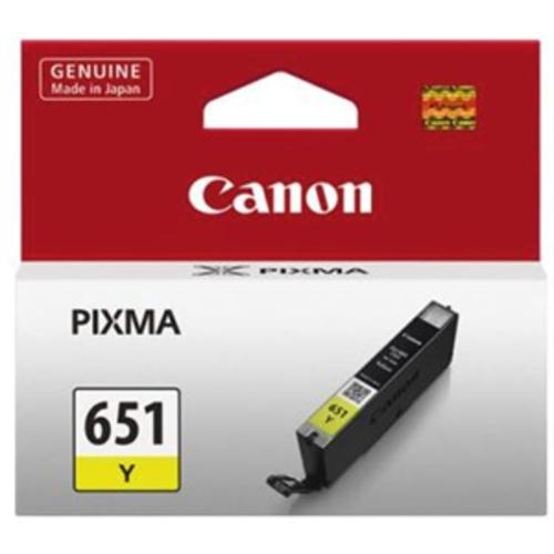 image of Canon CLI651Y Yellow Ink Cartridge