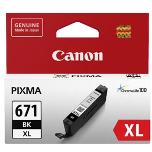 image of Canon CLI671XLBK Dye Black High Yield Ink Cartridge