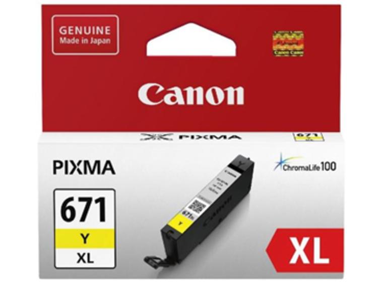 product image for Canon CLI671XLY Yellow High Yield Ink Cartridge