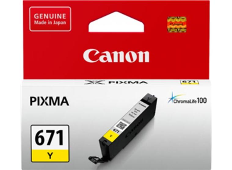 product image for Canon CLI671Y Yellow Ink Cartridge