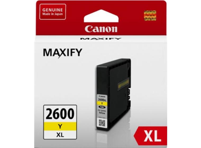 product image for Canon PGI2600XLY Yellow High Yield Ink Cartridge