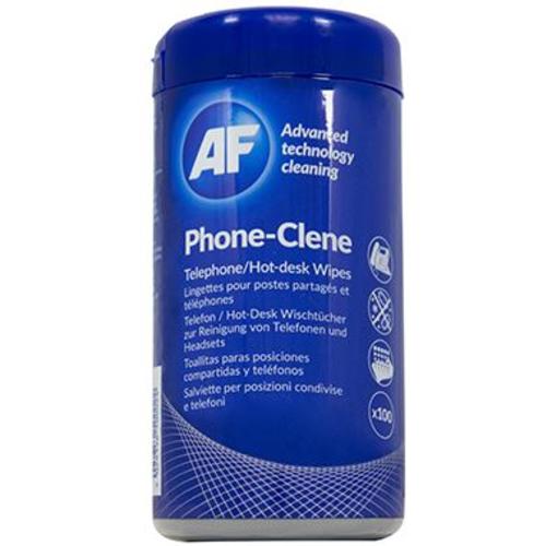 image of AF Phone-Clene Anti-Bacterial Phone Wipes Tub - 100