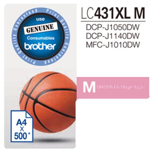 image of Brother LC431XLM Magenta High Yield Ink Cartridge