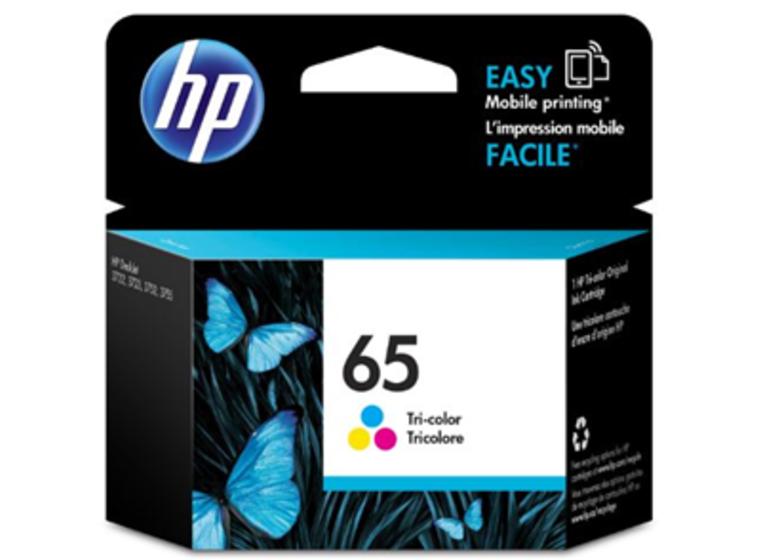 product image for HP 65 Tri-Colour Ink Cartridge