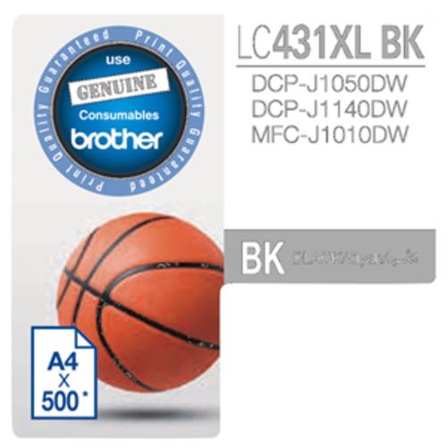 image of Brother LC431XLBK Black High Yield Ink Cartridge