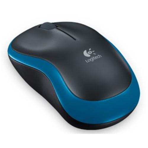 image of Logitech M185 USB Wireless Compact Mouse - Blue