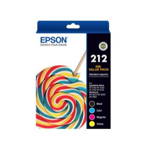 image of Epson 212 Value Pack BK/C/M/Y Ink Cartridges
